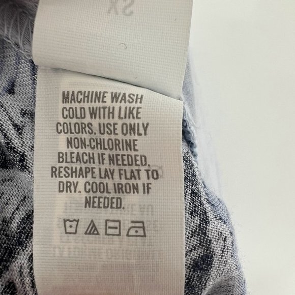 Aerie Blue Palm Tropical Hawaiian Print Beach & Beyond Breezy Shorts Size XS - Picture 7 of 9